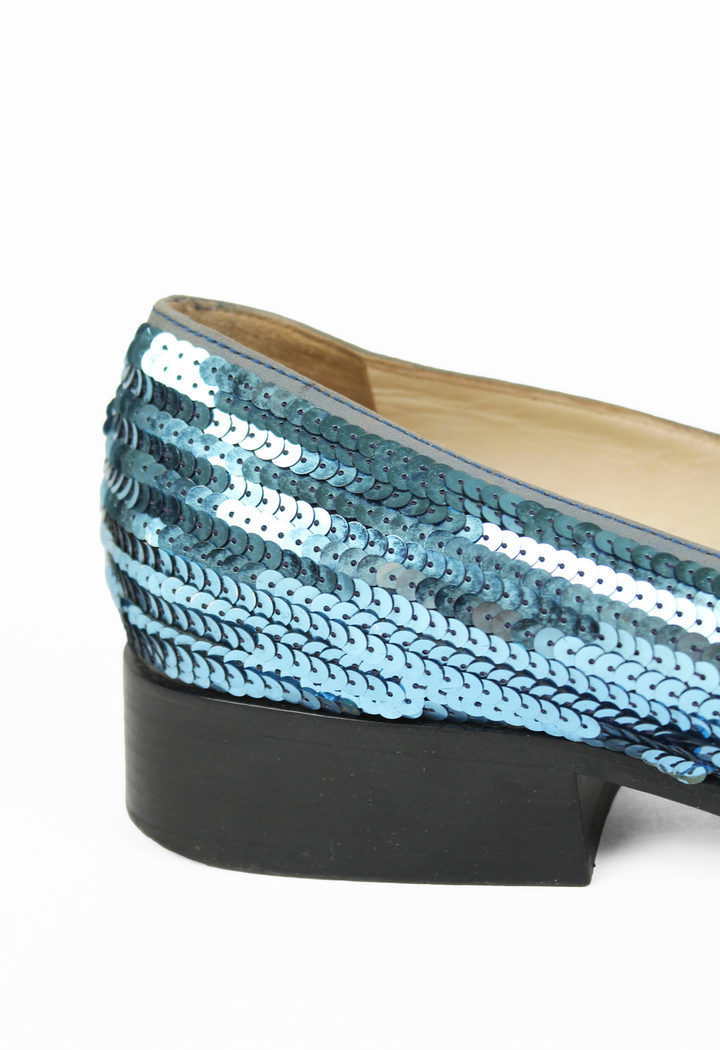 MIU MIU FW 1997 BLUE SEQUIN SHOES