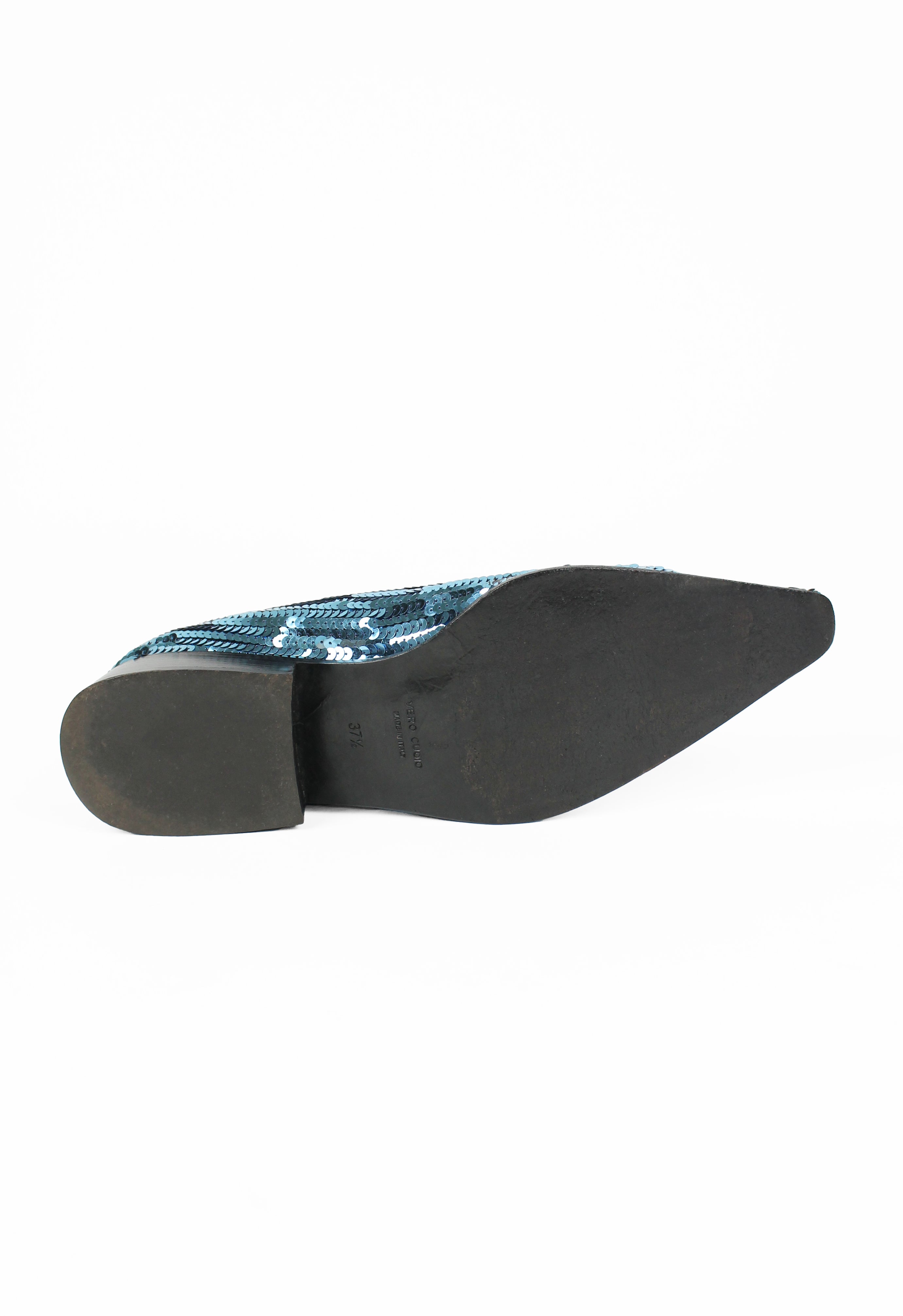 MIU MIU FW 1997 BLUE SEQUIN SHOES