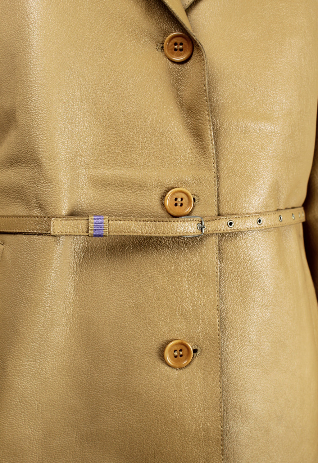 MIU MIU FW 1999 BELTED LEATHER JACKET