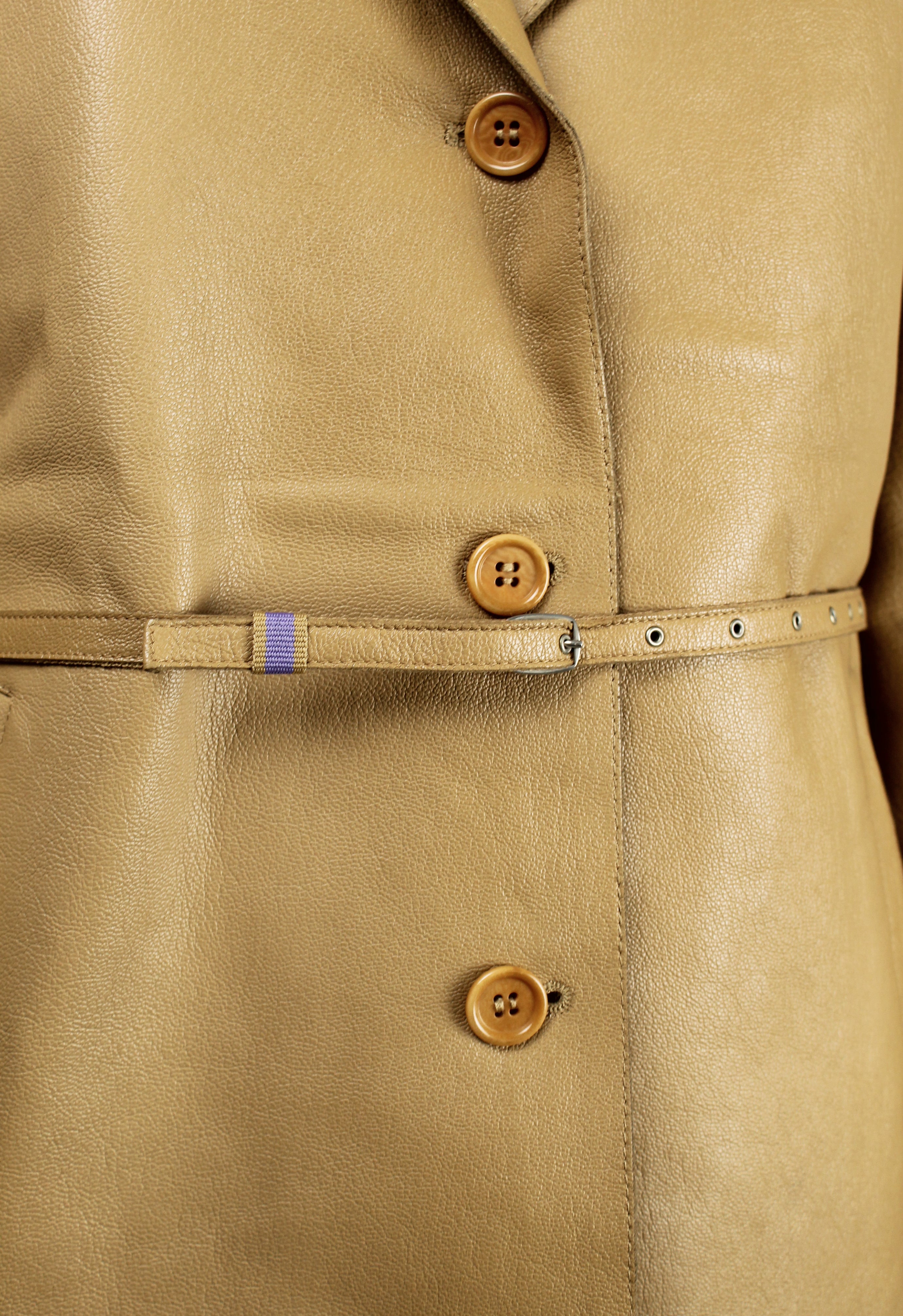 MIU MIU FW 1999 BELTED LEATHER JACKET