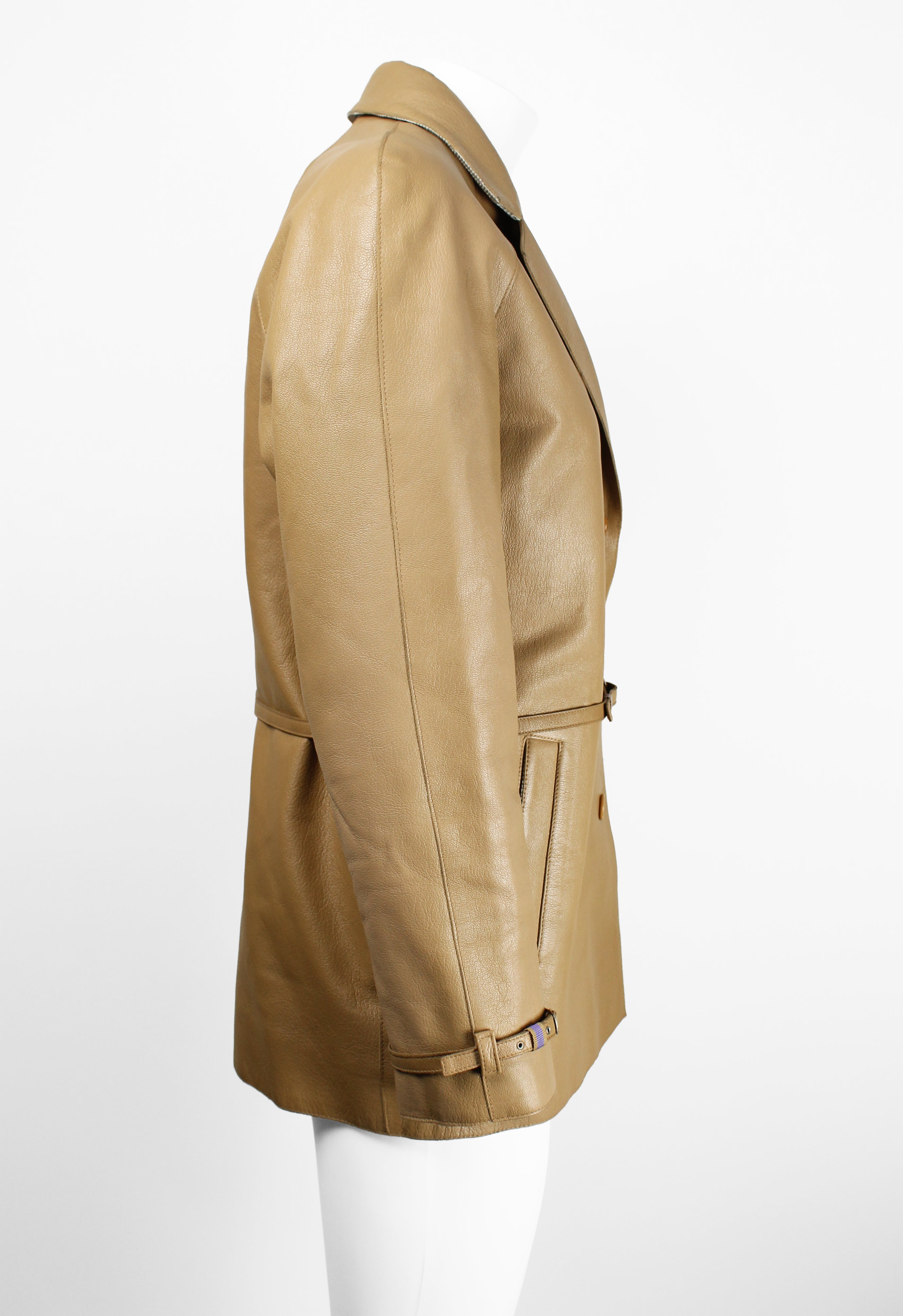 MIU MIU FW 1999 BELTED LEATHER JACKET