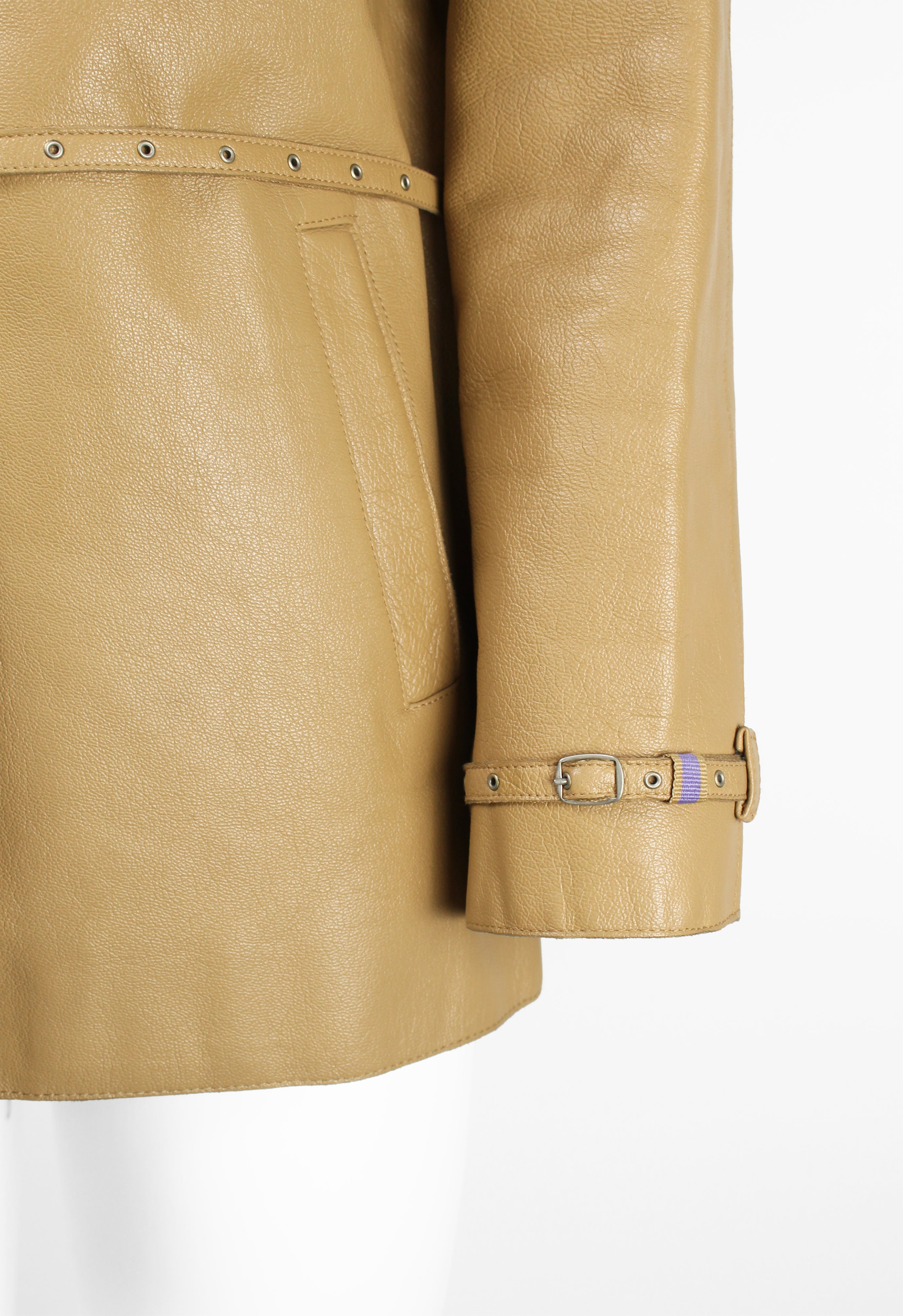 MIU MIU FW 1999 BELTED LEATHER JACKET