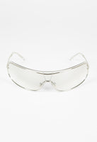 MIU MIU FW 2002 CLEAR LAYERED SHIELD SUNGLASSES