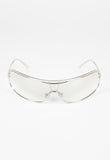 MIU MIU FW 2002 CLEAR LAYERED SHIELD SUNGLASSES