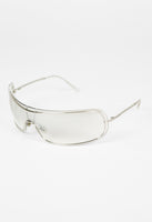 MIU MIU FW 2002 CLEAR LAYERED SHIELD SUNGLASSES