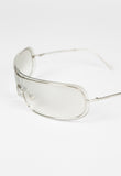 MIU MIU FW 2002 CLEAR LAYERED SHIELD SUNGLASSES