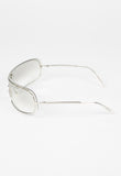 MIU MIU FW 2002 CLEAR LAYERED SHIELD SUNGLASSES