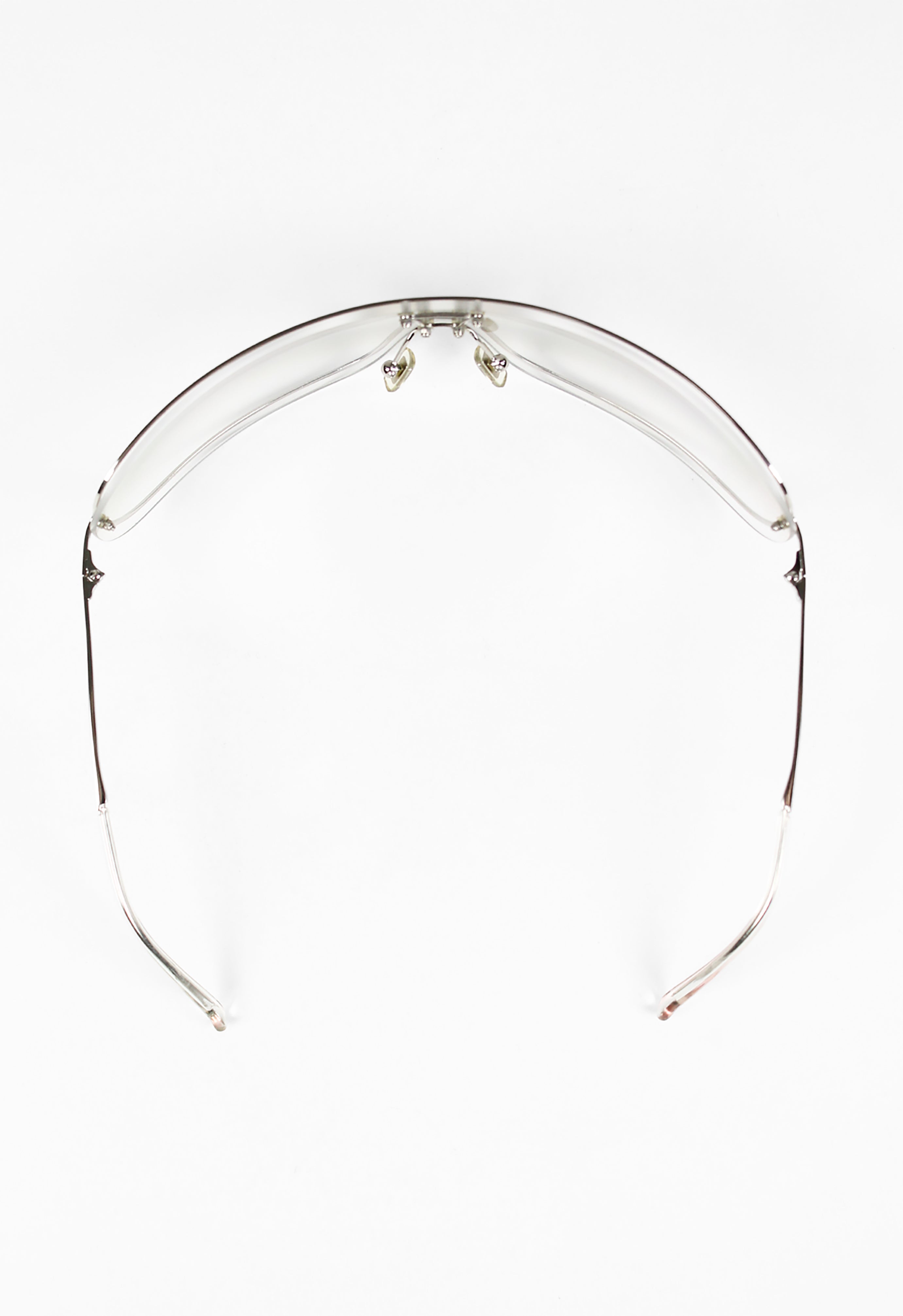 MIU MIU FW 2002 CLEAR LAYERED SHIELD SUNGLASSES