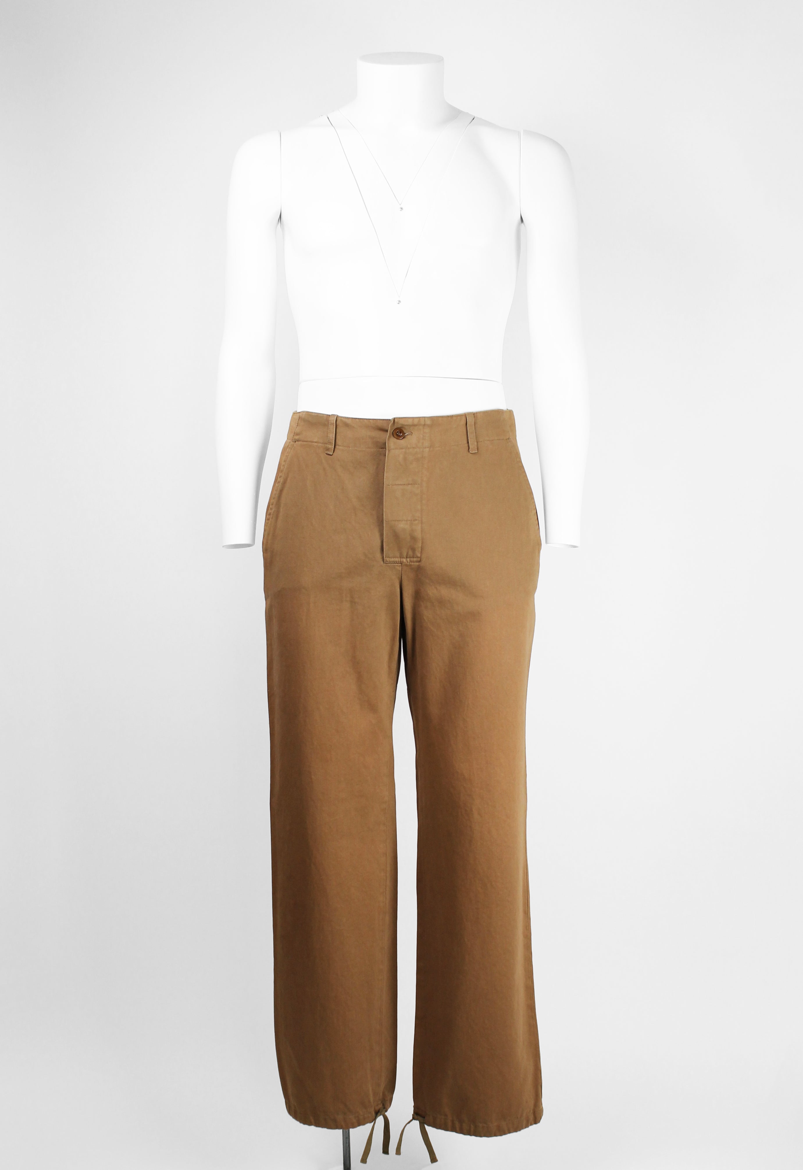 MIU MIU FW 2001 HEAVY COTTON TROUSERS