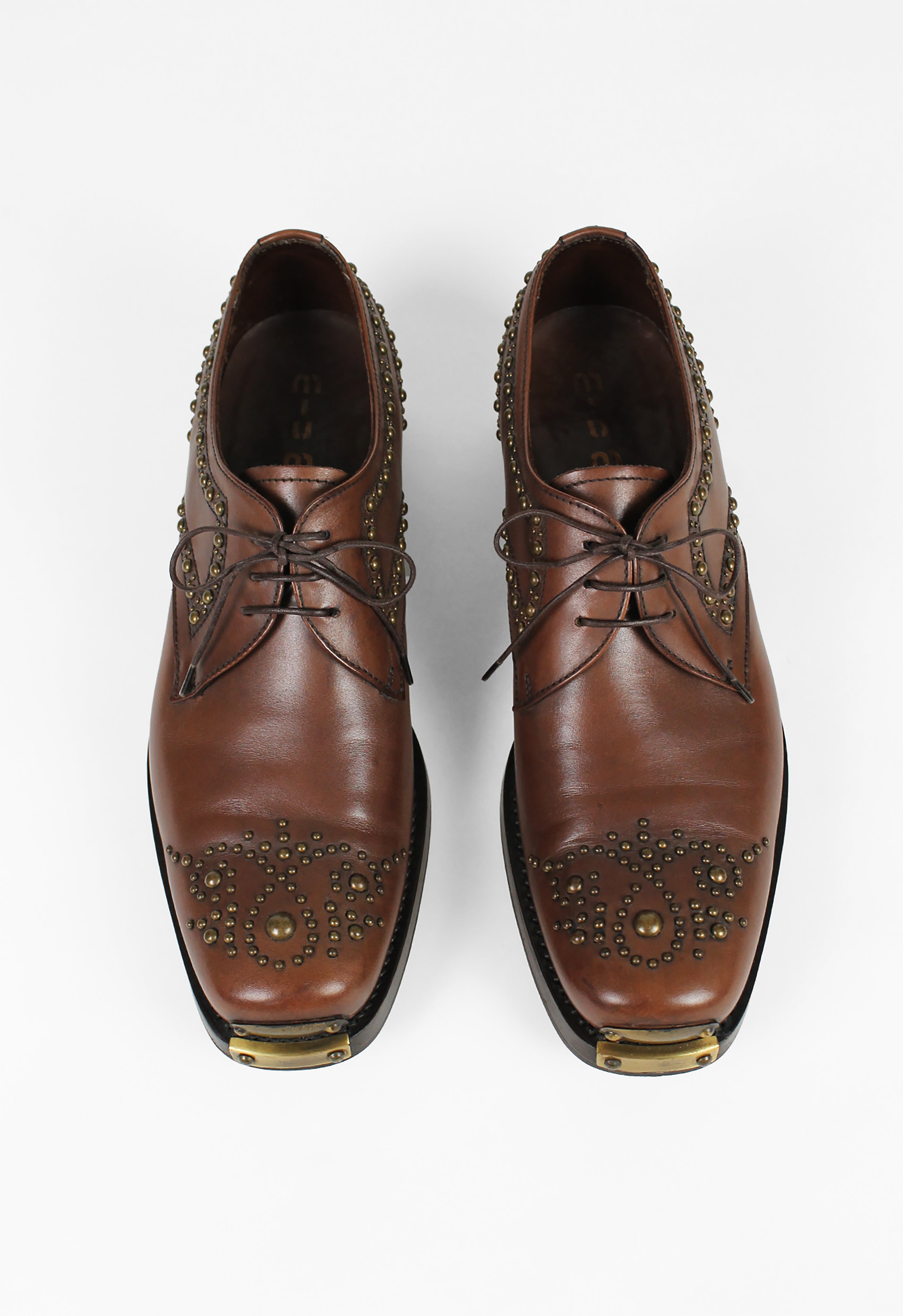 MIU MIU FW 2006 STUDDED SHOES WITH METAL TOE CAPS – THE 543