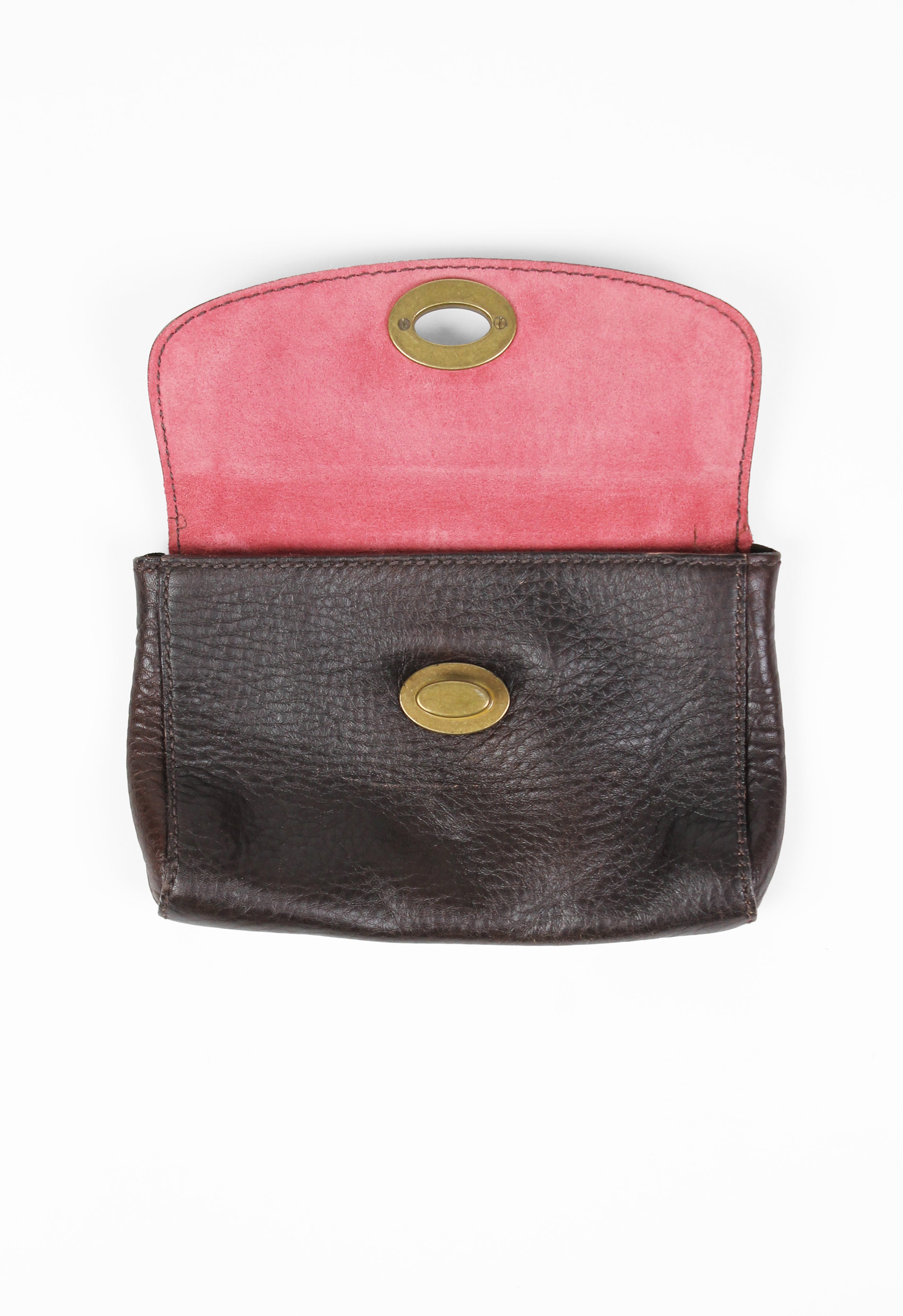 MIU MIU PINK SUEDE POUCH SHOULDER BAG