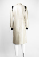 MIU MIU SS 2000 PEARLESCENT LEATHER COAT