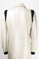 MIU MIU SS 2000 PEARLESCENT LEATHER COAT