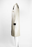 MIU MIU SS 2000 PEARLESCENT LEATHER COAT