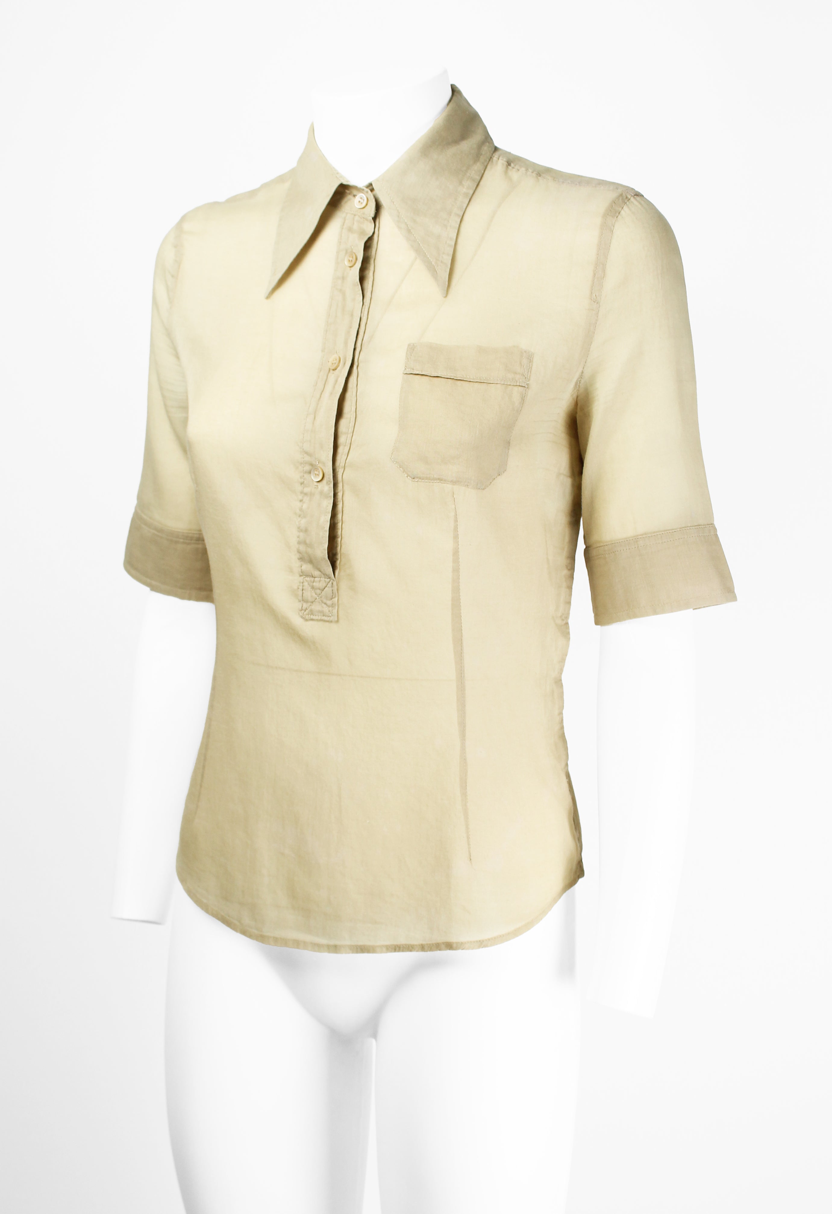 MIU MIU SS 2002 SHEER SHIRT