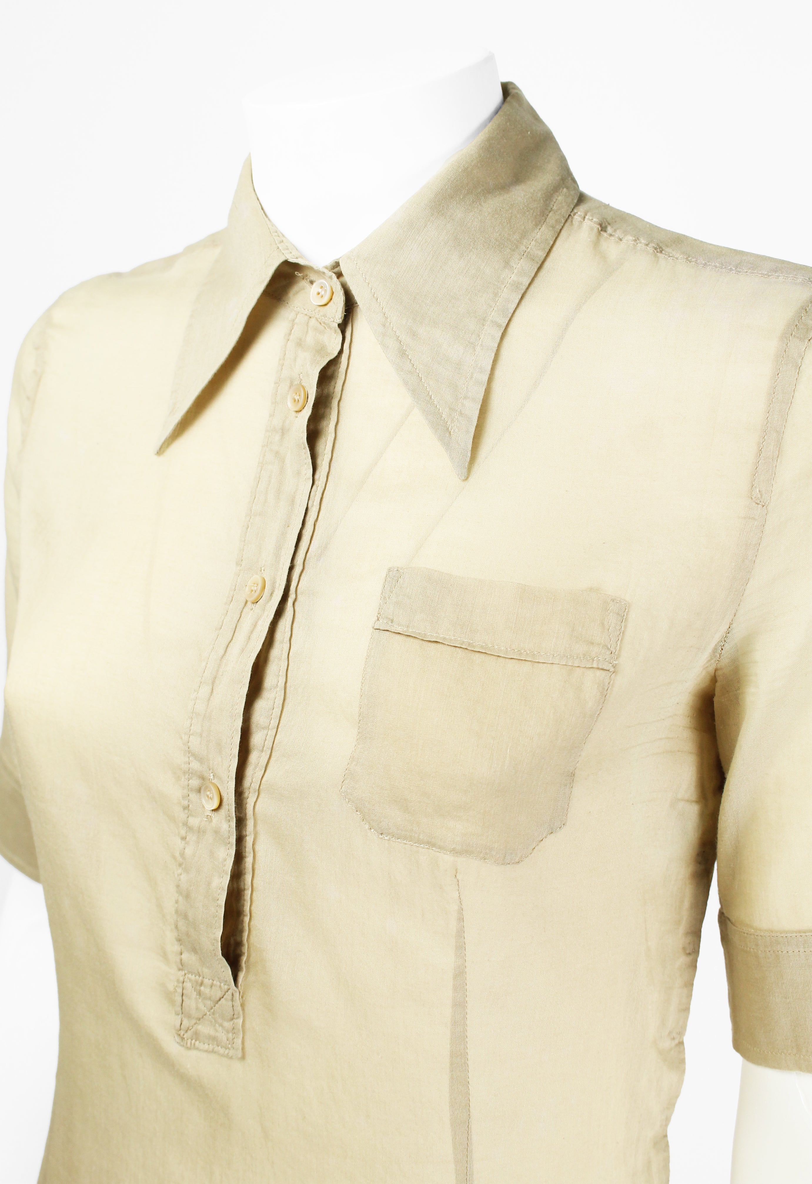 MIU MIU SS 2002 SHEER SHIRT