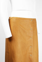 MIU MIU WESTERN LEATHER WRAP SKIRT