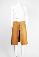 MIU MIU WESTERN LEATHER WRAP SKIRT