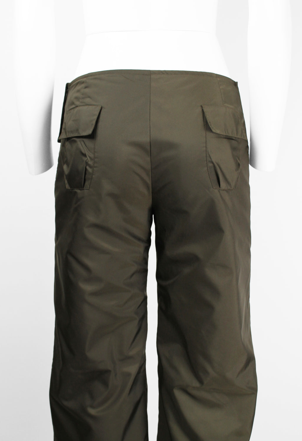 MIU MIU FW 1999 PADDED NYLON WAIST BAG TROUSERS