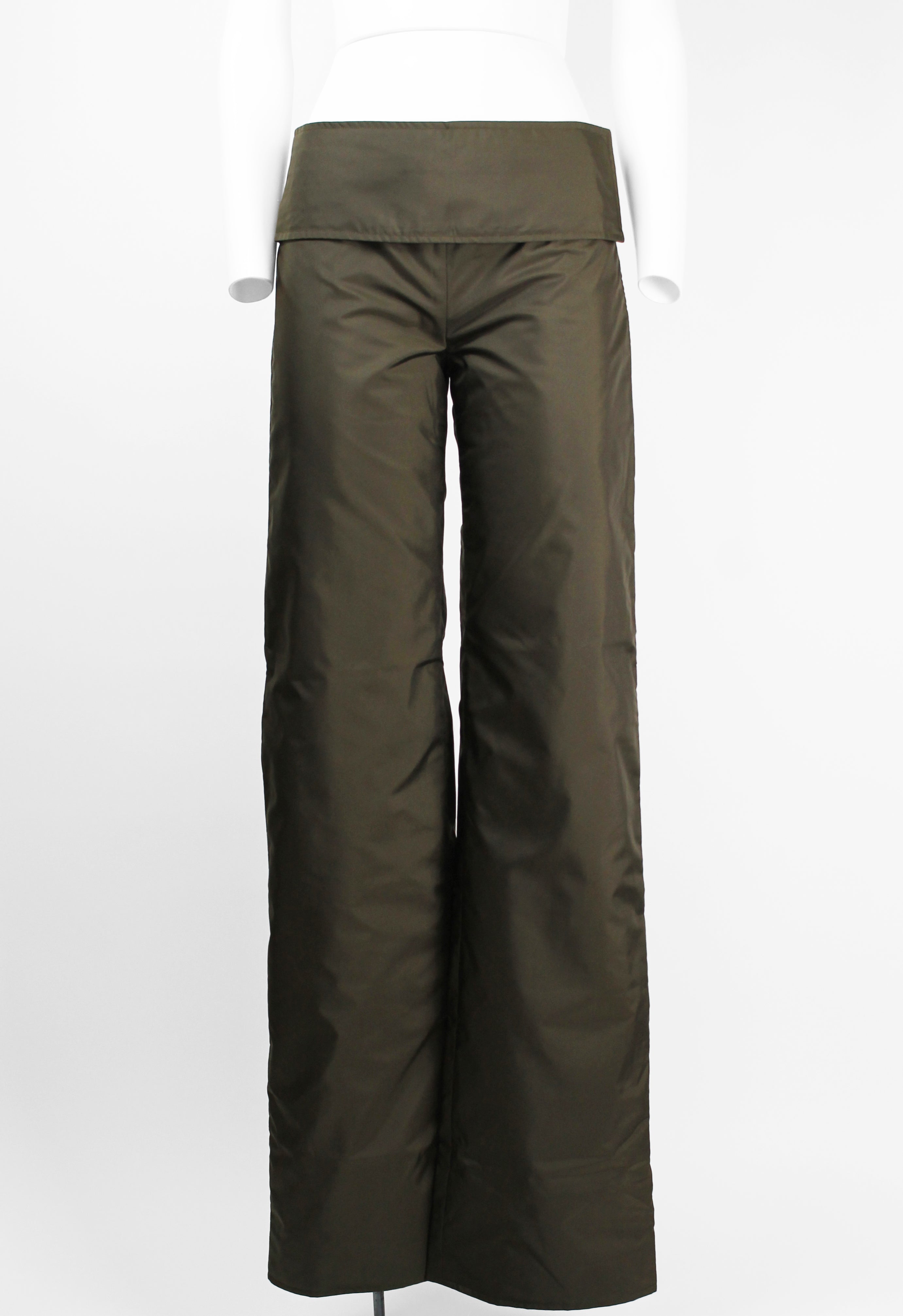 MIU MIU FW 1999 PADDED NYLON WAIST BAG TROUSERS