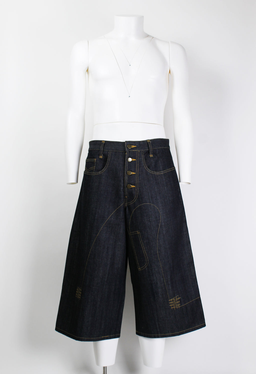 CHRISTOPHER NEMETH WIDE STITCH DESIGN SHORTS