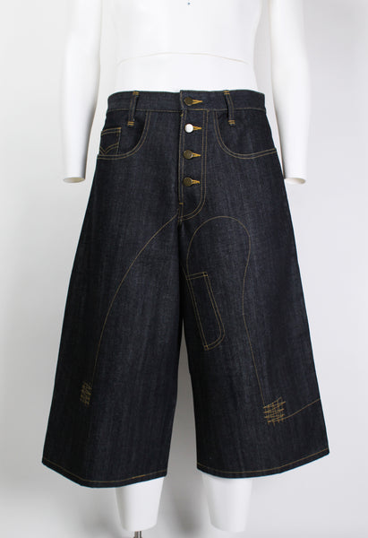 CHRISTOPHER NEMETH WIDE STITCH DESIGN SHORTS
