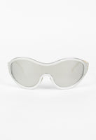 OPTICAL AFFAIRS X CHRISTIAN ROTH 1994 SILVER ALUMINIUM MASK SUNGLASSES