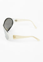 OPTICAL AFFAIRS X CHRISTIAN ROTH 1994 SILVER ALUMINIUM MASK SUNGLASSES