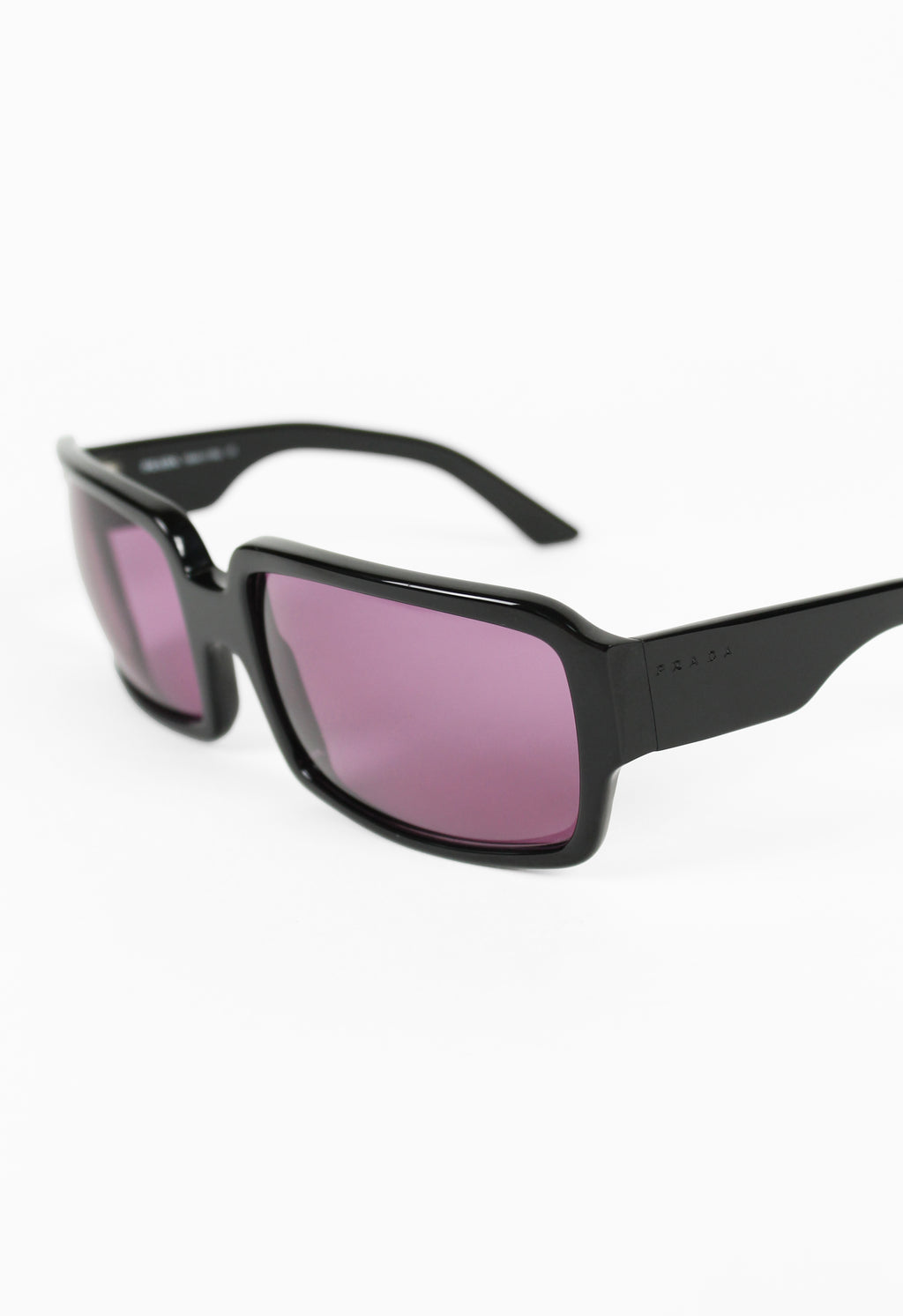 PRADA FW 2000 SQUARE OVERSIZED PURPLE LENS SUNGLASSES