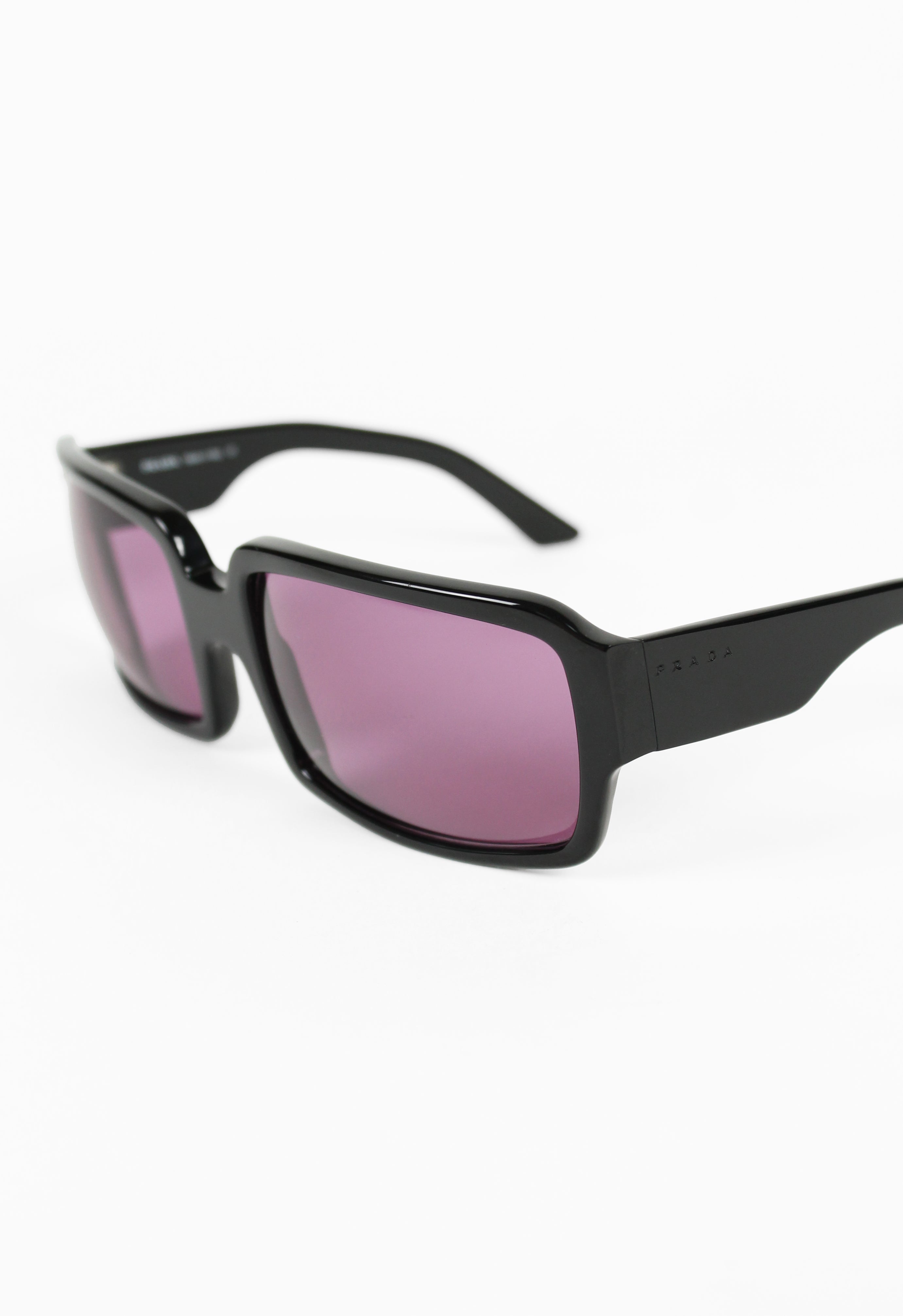 PRADA FW 2000 SQUARE OVERSIZED PURPLE LENS SUNGLASSES