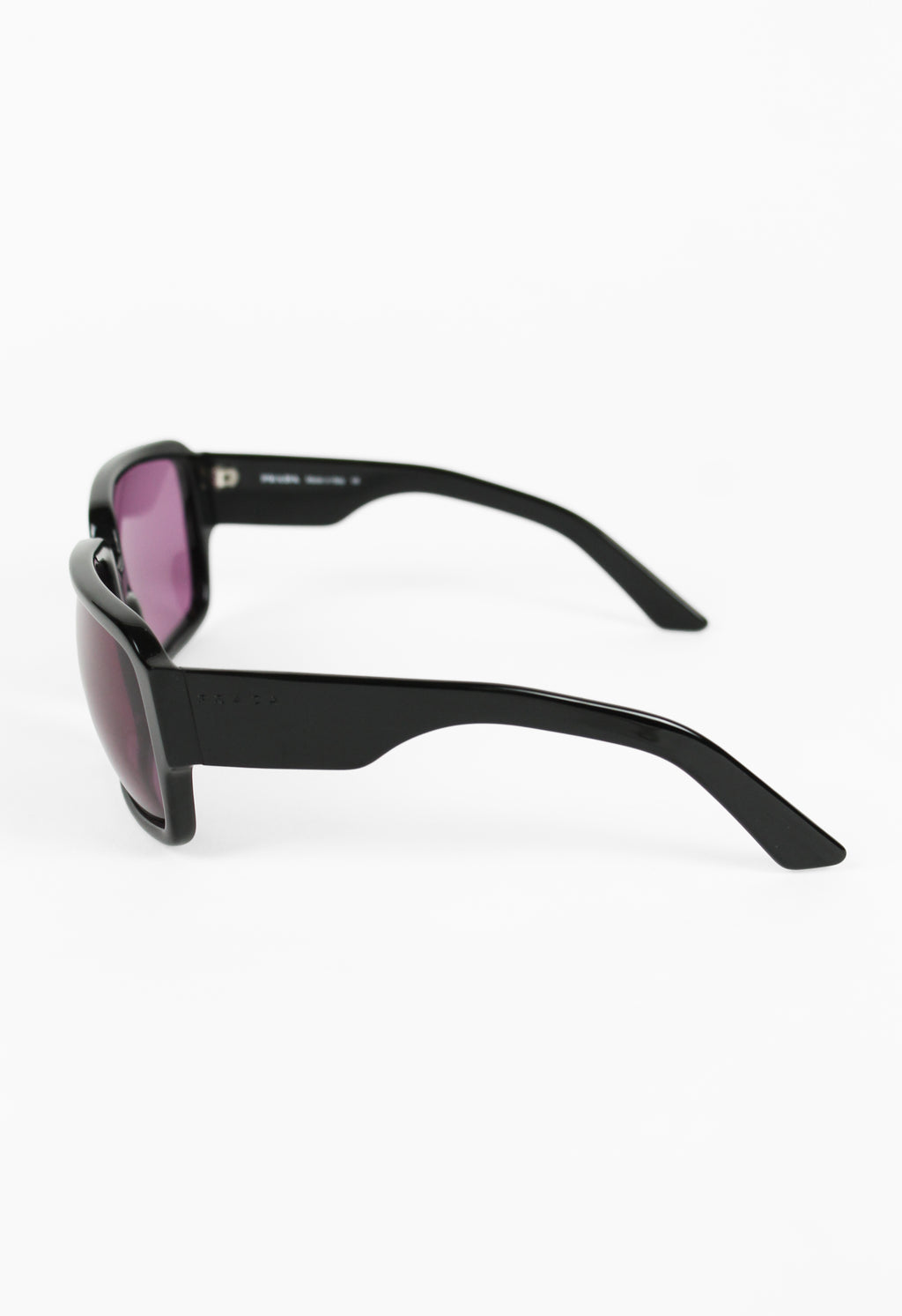 PRADA FW 2000 SQUARE OVERSIZED PURPLE LENS SUNGLASSES
