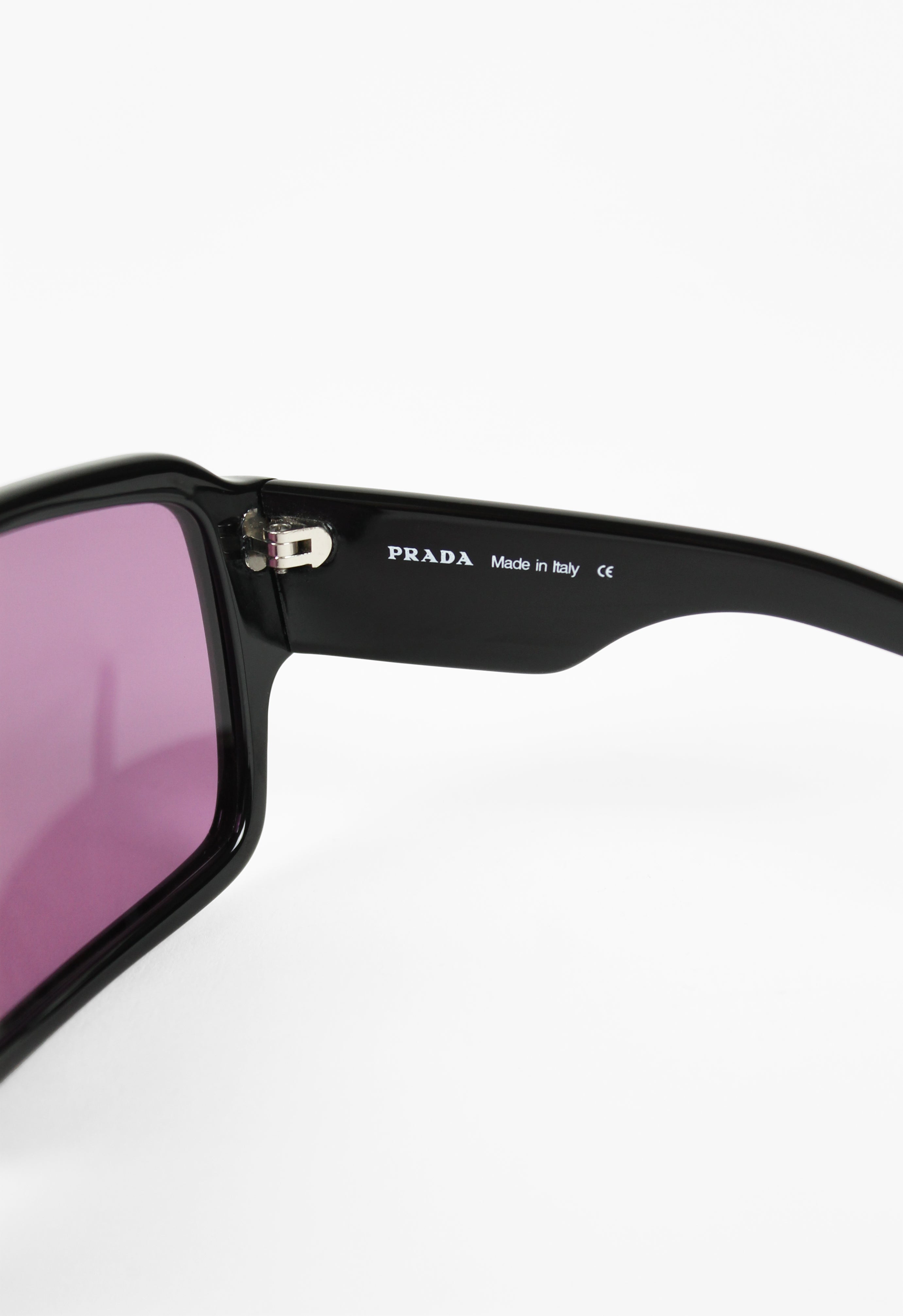 PRADA FW 2000 SQUARE OVERSIZED PURPLE LENS SUNGLASSES