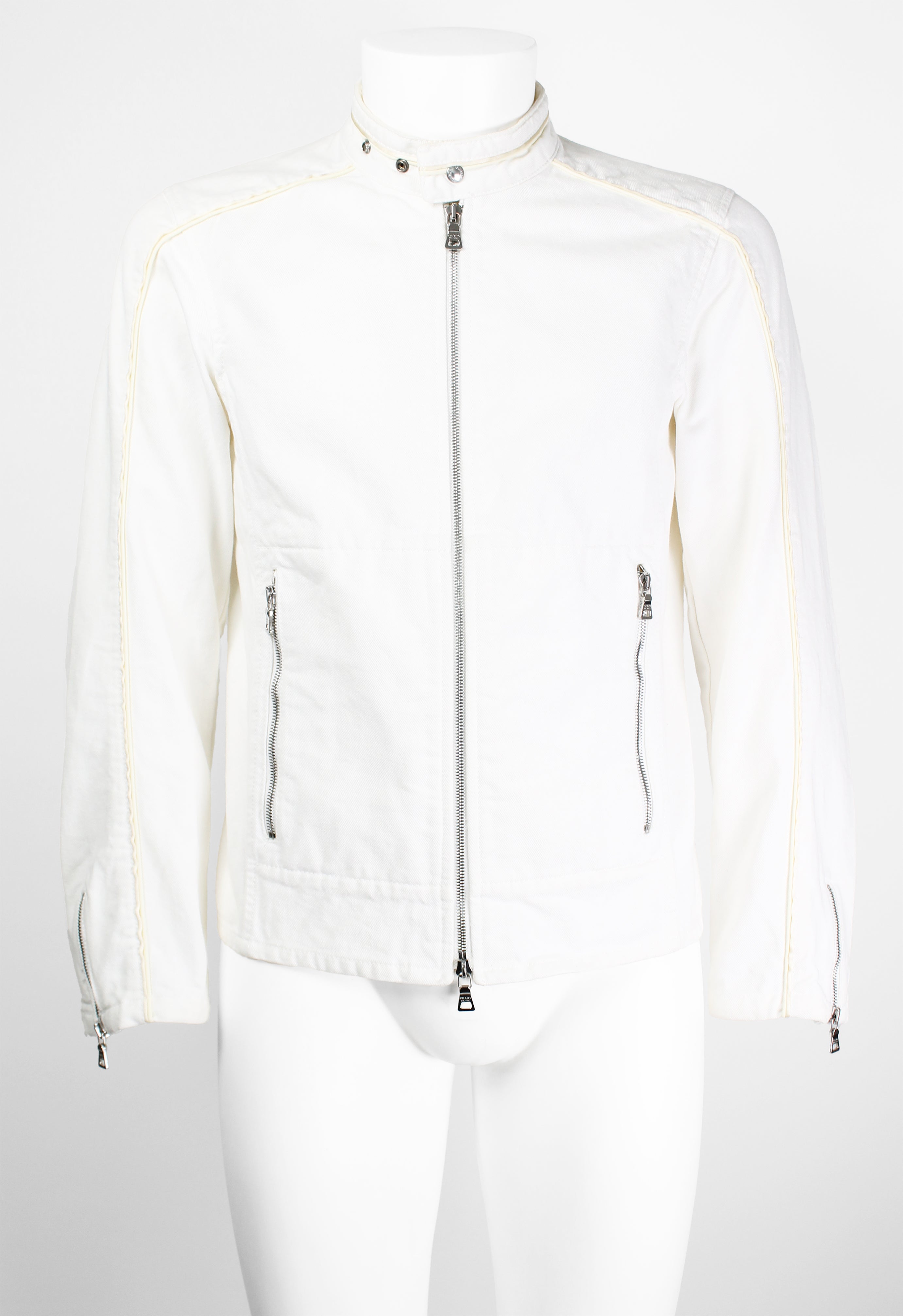 PRADA SS 2000 COTTON BIKER JACKET