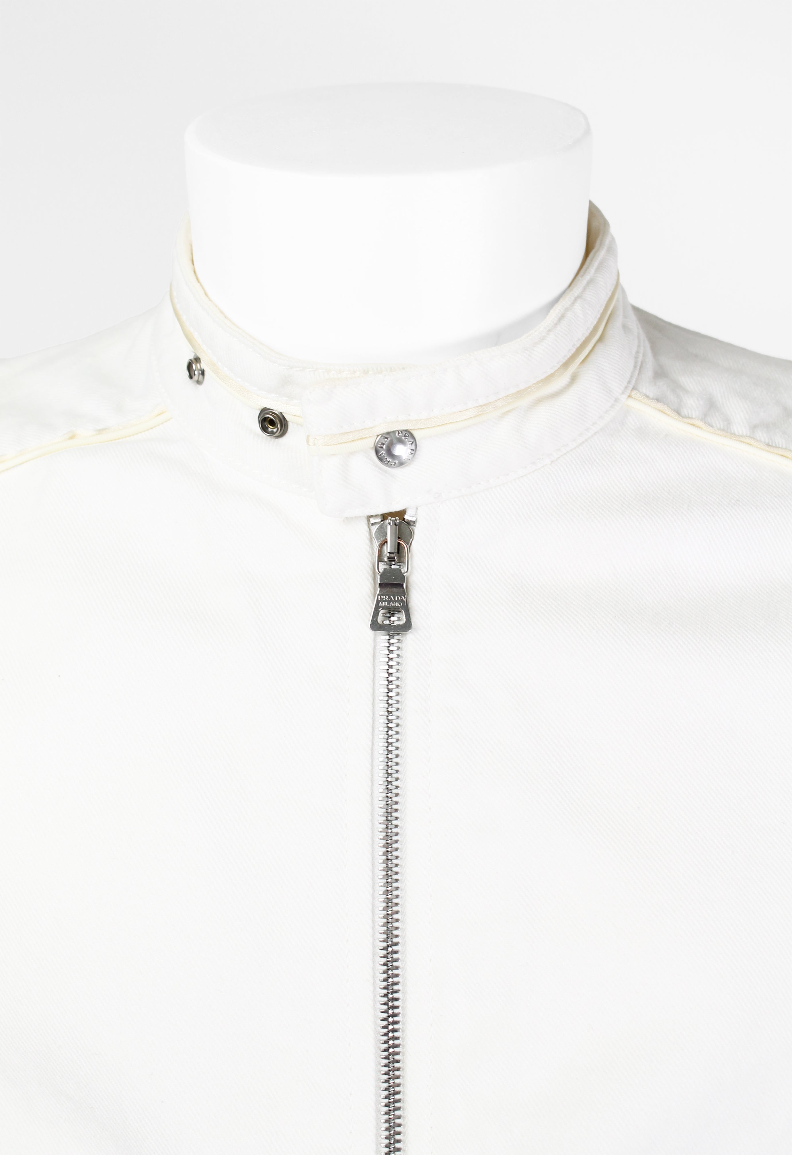 PRADA SS 2000 COTTON BIKER JACKET