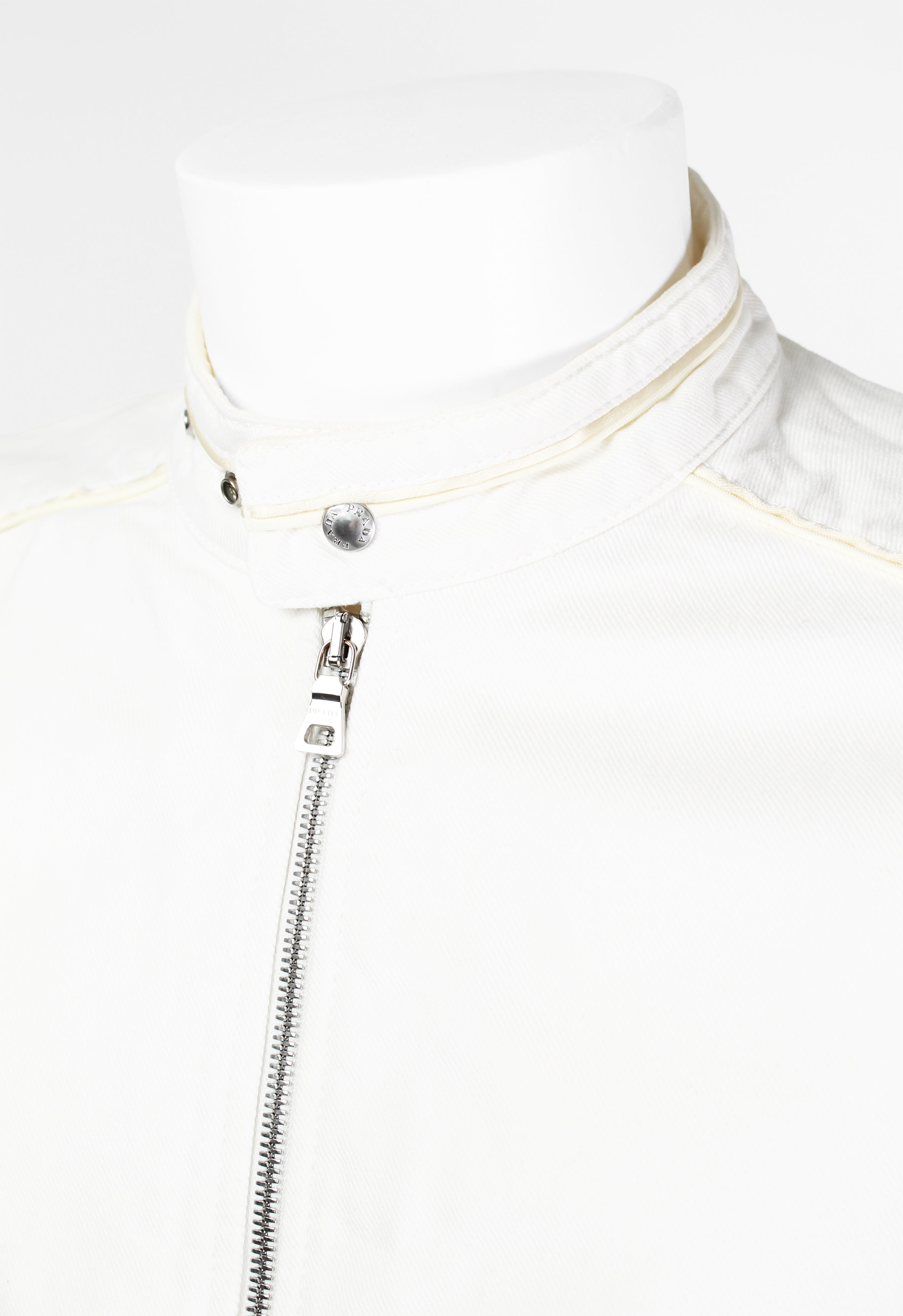 PRADA SS 2000 COTTON BIKER JACKET