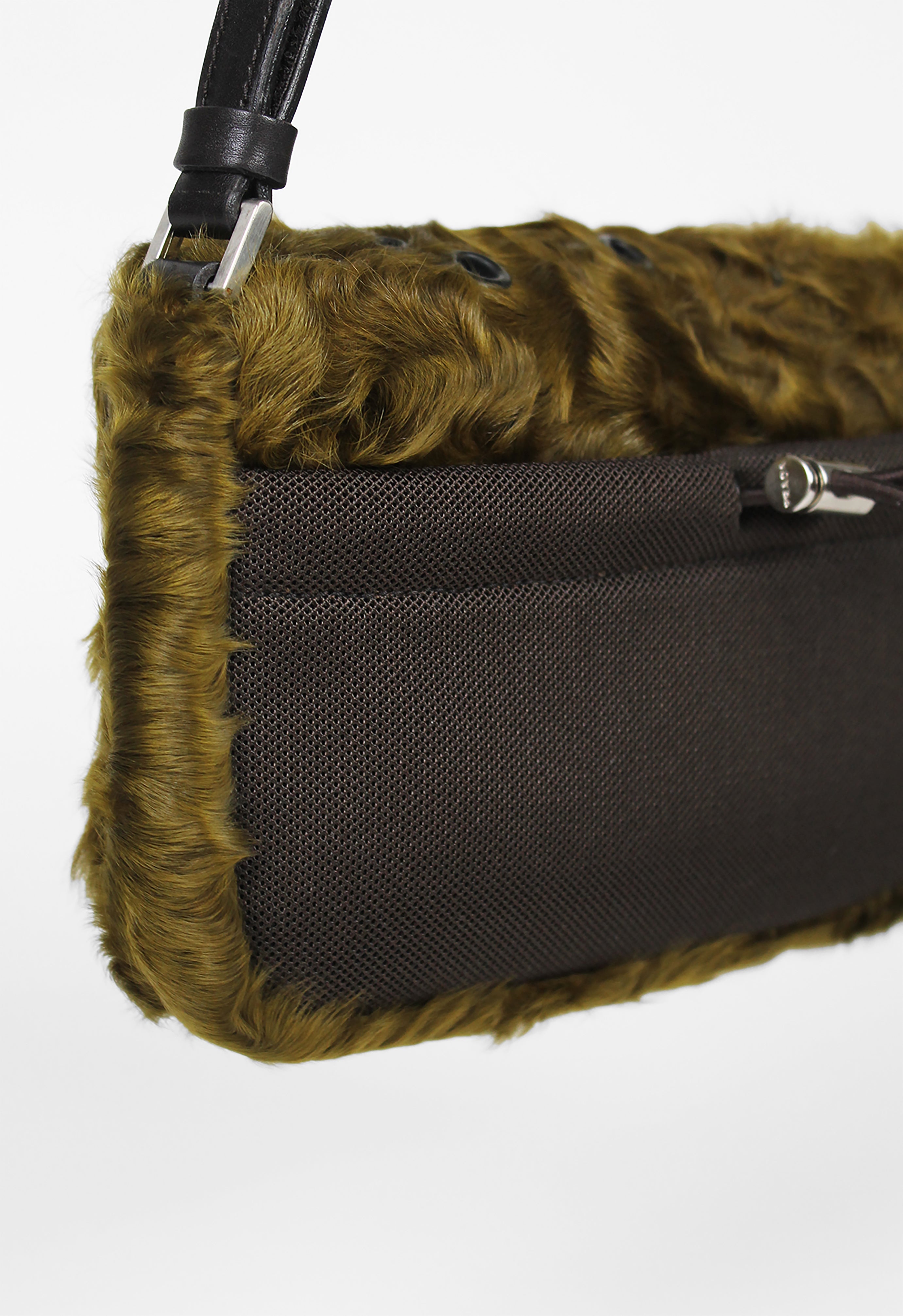 PRADA FW 1999 FUR EYELET SHOULDER BAG – THE 543