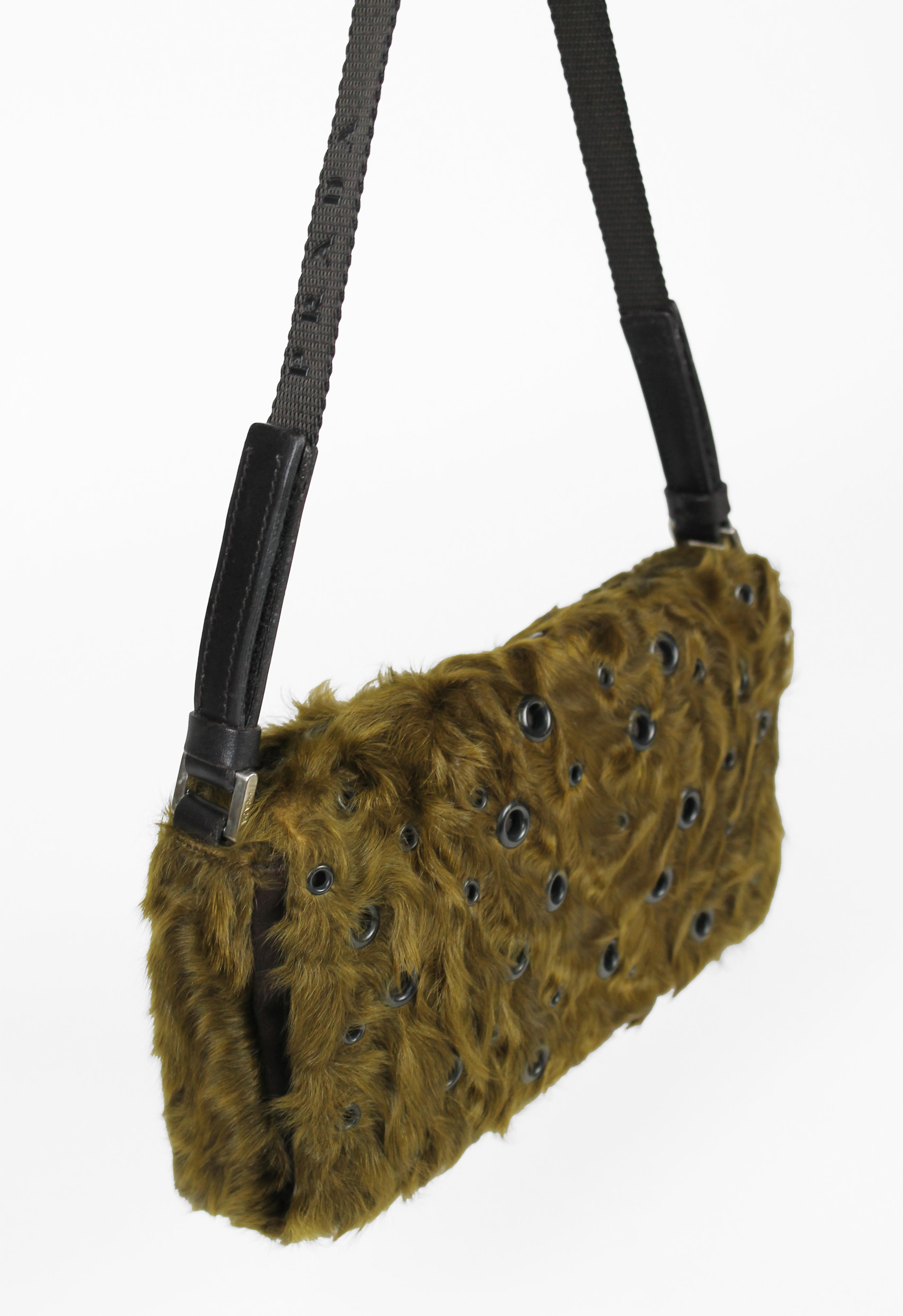 PRADA SPORT】FW1999 Fur Nylon Cross Body Bag | blendmarket