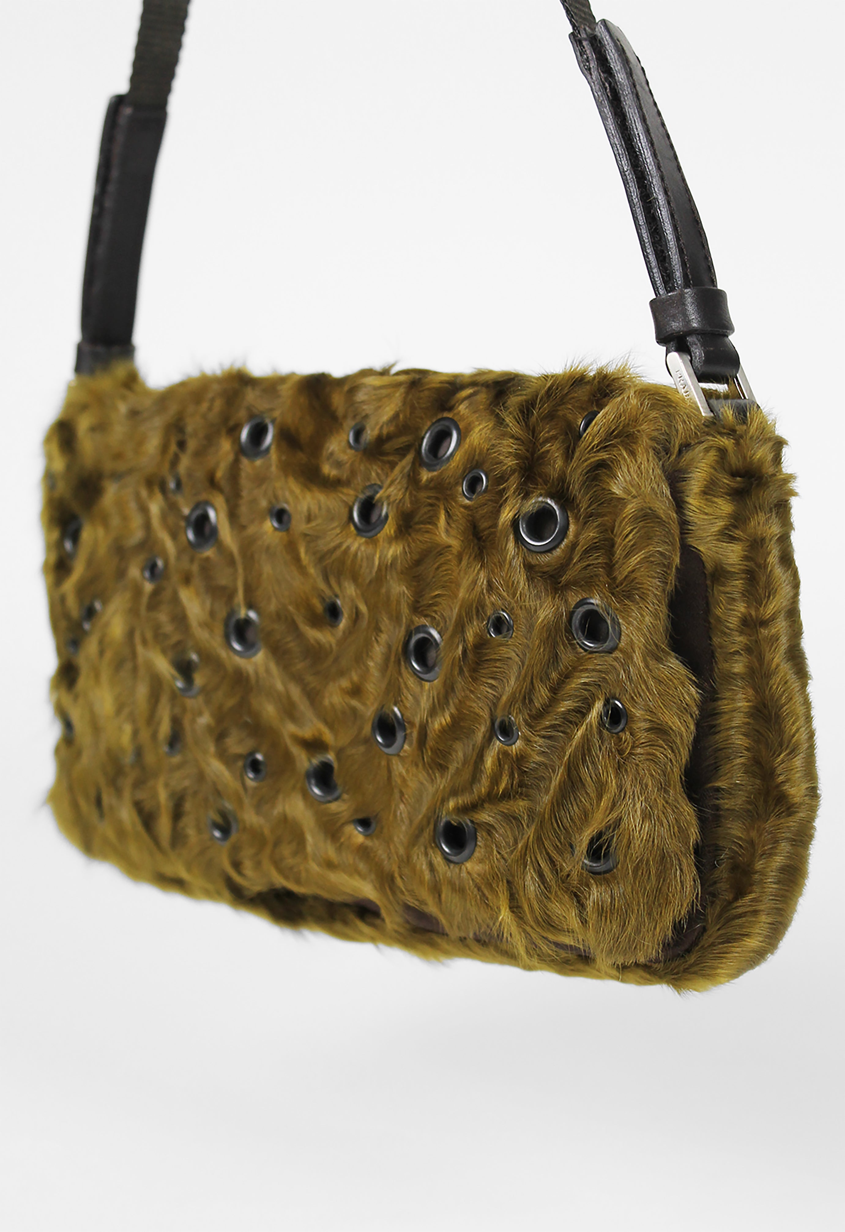 PRADA FW 1999 FUR EYELET SHOULDER BAG – THE 543