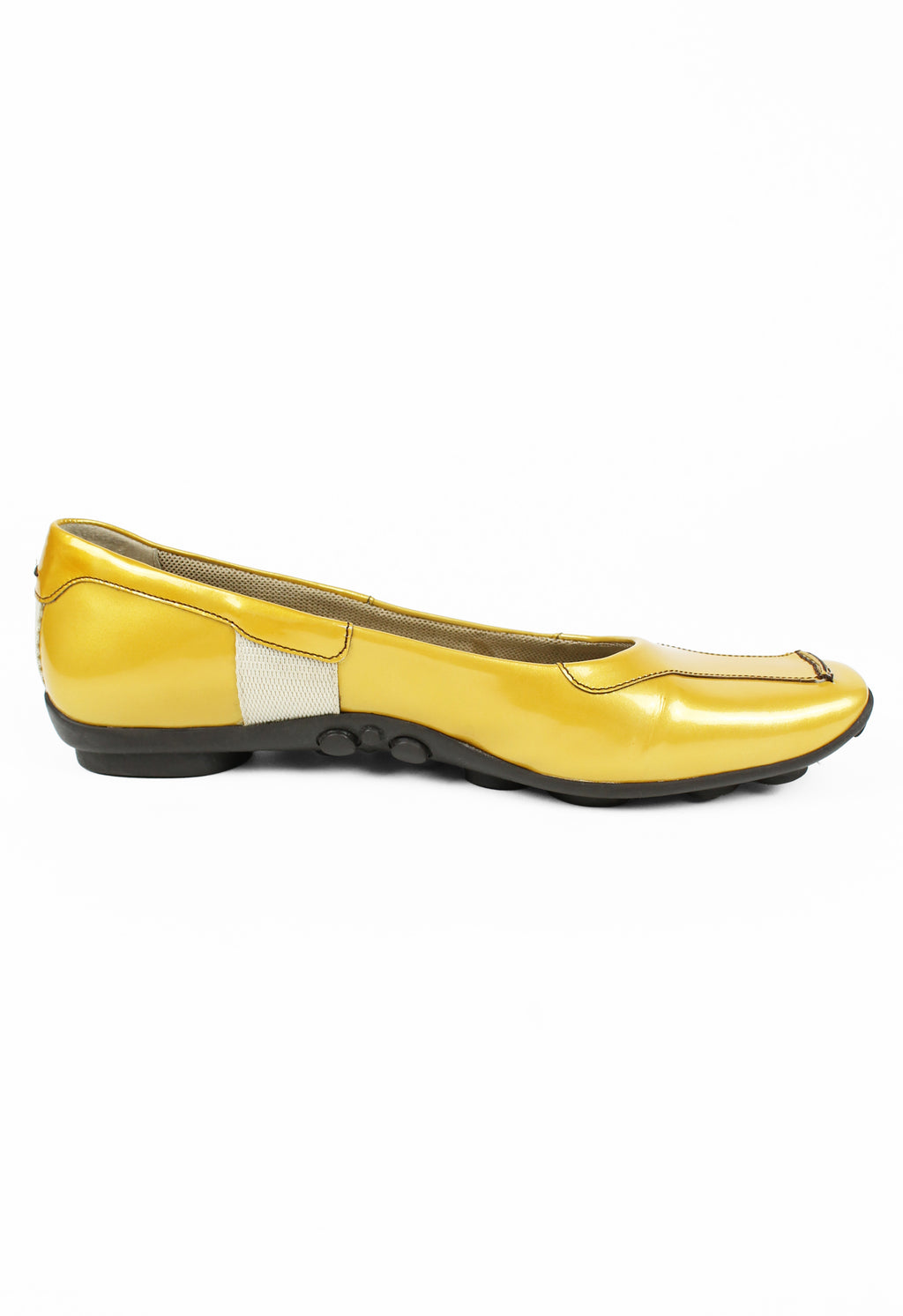 PRADA FW 1999 GOLD PATENT HYBRID BUBBLE SOLE SHOES