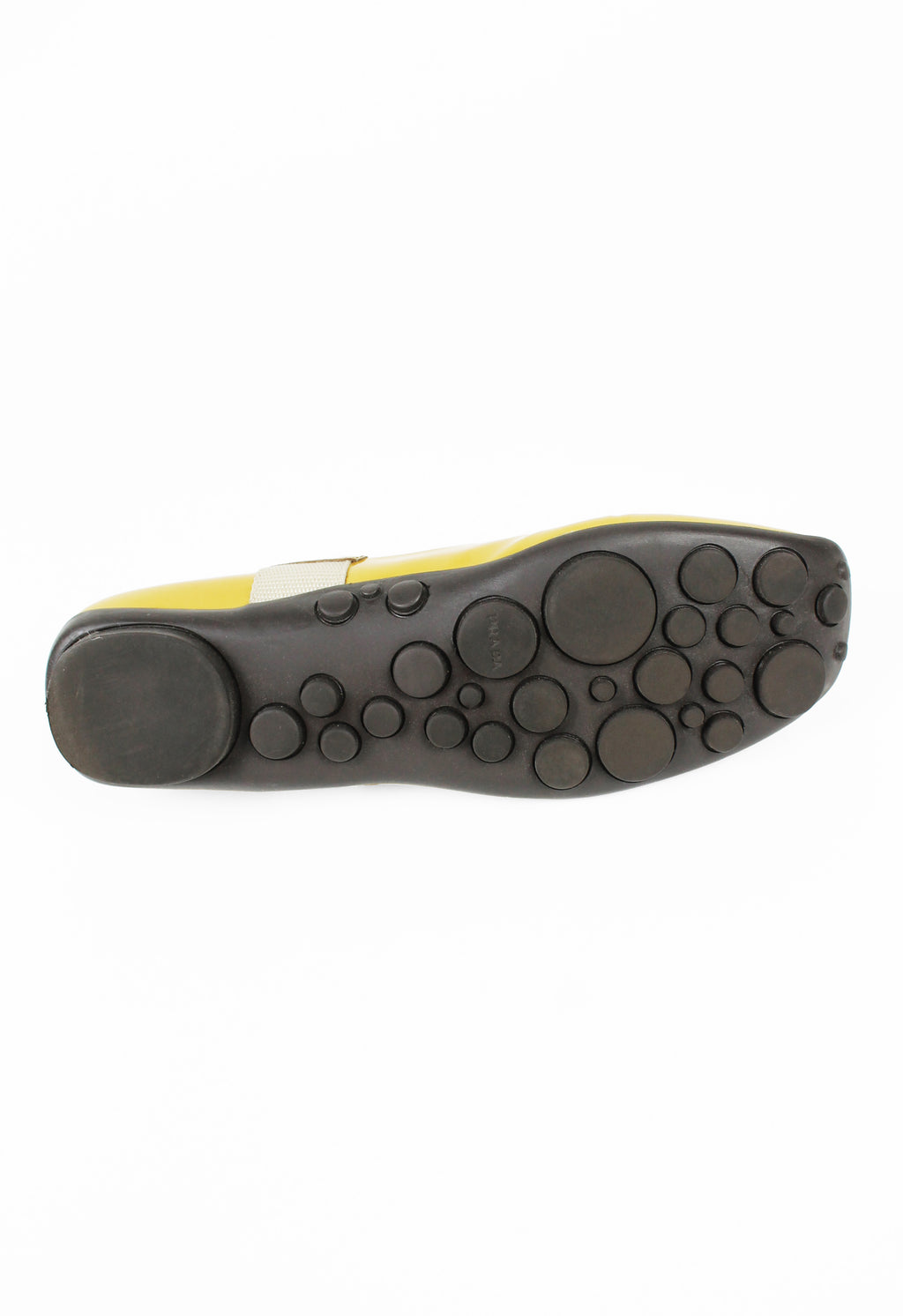 PRADA FW 1999 GOLD PATENT HYBRID BUBBLE SOLE SHOES
