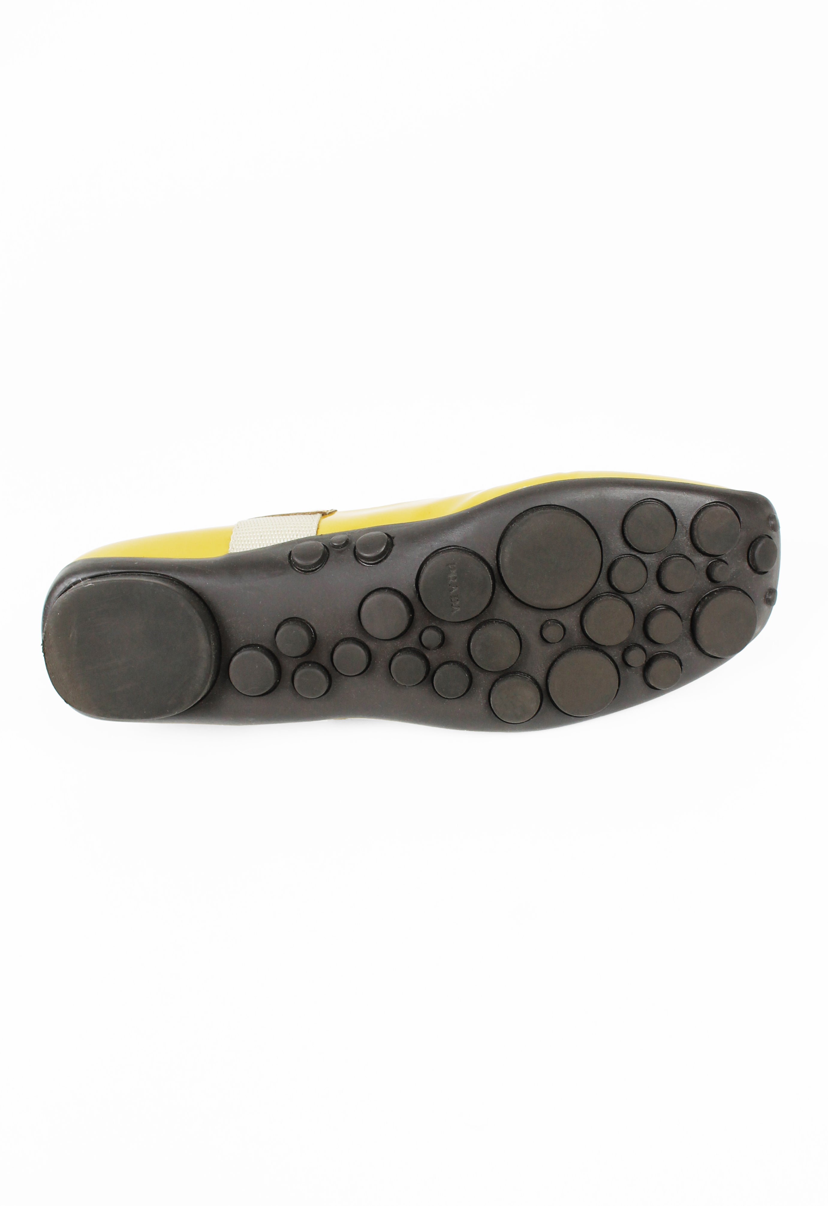 PRADA FW 1999 GOLD PATENT HYBRID BUBBLE SOLE SHOES