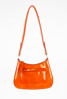 PRADA FW 1999 PATENT ORANGE POCKET SHOULDER BAG