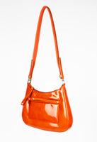 PRADA FW 1999 PATENT ORANGE POCKET SHOULDER BAG