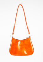 PRADA FW 1999 PATENT ORANGE POCKET SHOULDER BAG