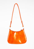 PRADA FW 1999 PATENT ORANGE POCKET SHOULDER BAG