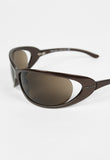 PRADA FW 2004 METALLIC EXTREME WRAPAROUND SUNGLASSES