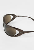 PRADA FW 2004 METALLIC EXTREME WRAPAROUND SUNGLASSES