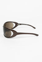 PRADA FW 2004 METALLIC EXTREME WRAPAROUND SUNGLASSES