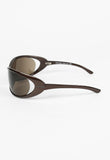 PRADA FW 2004 METALLIC EXTREME WRAPAROUND SUNGLASSES