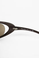 PRADA FW 2004 METALLIC EXTREME WRAPAROUND SUNGLASSES